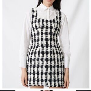 Maje Rocky Tweed Mini Dress